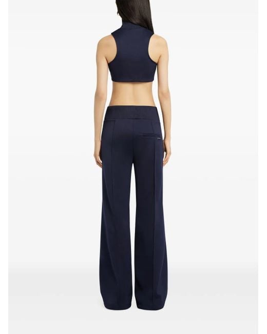 Courreges Blue Interlock Track Pants