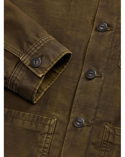 RRL Green Utility Pocket Shirt for men