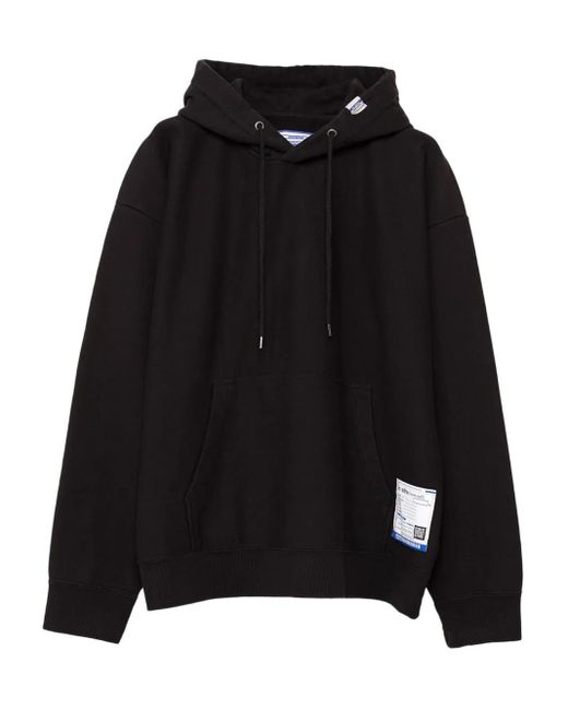 in・stru(men-tal) Black Logo-Patch Hoodie for men