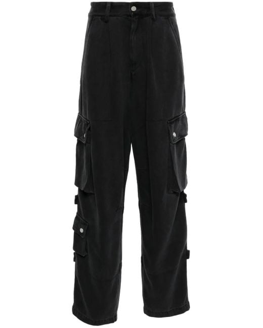 Isabel Marant Black Telore Twill Cargo Jeans for men