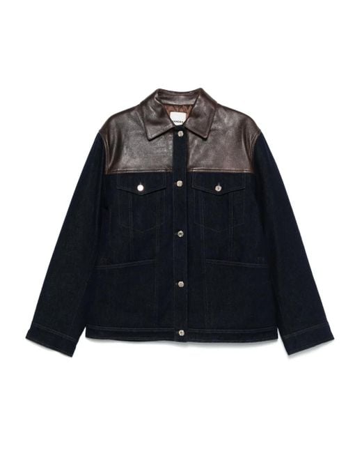 Sandro Blue Panelled Denim Jacket