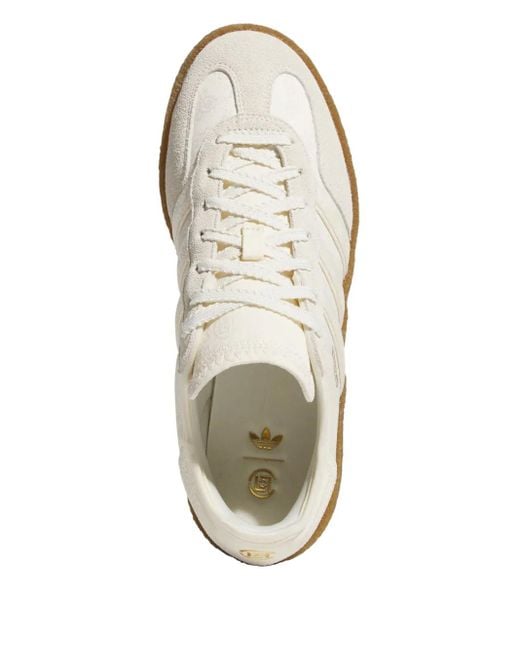Adidas White X Edison Chen Gazelle Clot Lace-Up Sneakers for men