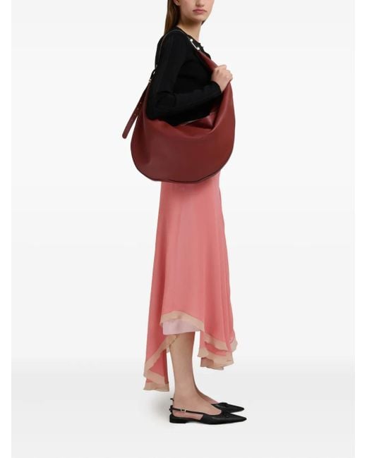 Marni Brown Medium Dot Shoulder Bag