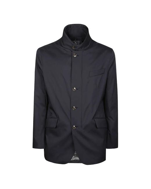 Montecore Blue Button Shirt Jacket for men