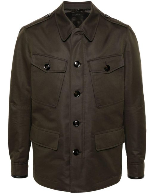 Tom Ford Black Four-pocket Field Jacket for men