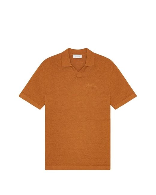 Les Deux Brown Emmanuel Polo Shirt for men