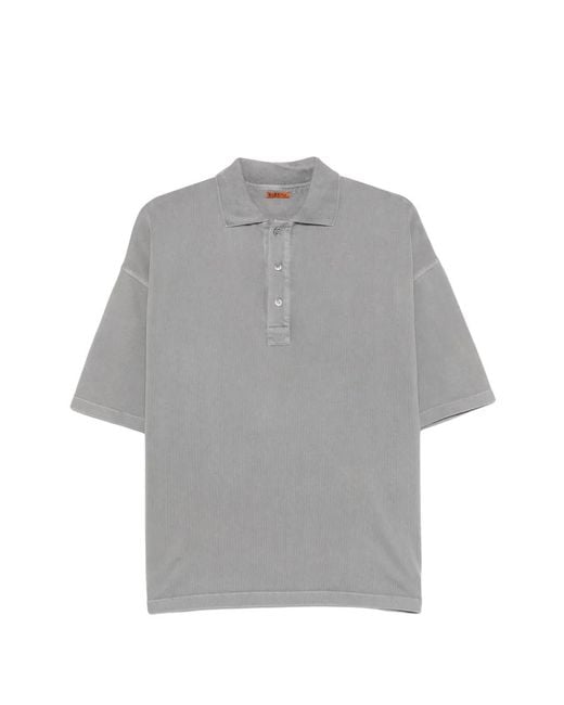 Barena Gray Buttoned Polo Shirt for men