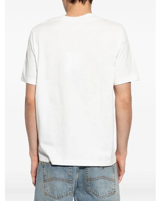 Paul Smith White Graphic-Print T-Shirt for men