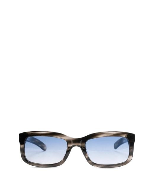 FLATLIST EYEWEAR Blue Palmer Rectangle-Frame Sunglasses