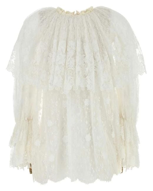 Chloé White Lace Top