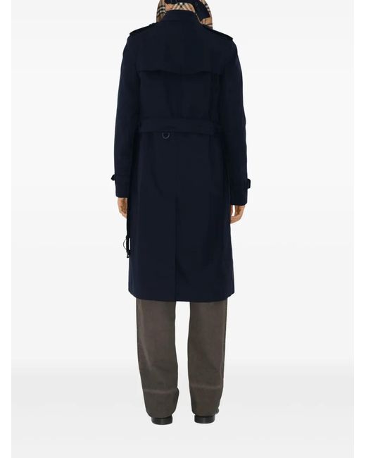 Burberry レディース ブルー ケンジントン ヘリテージ ロングトレンチ