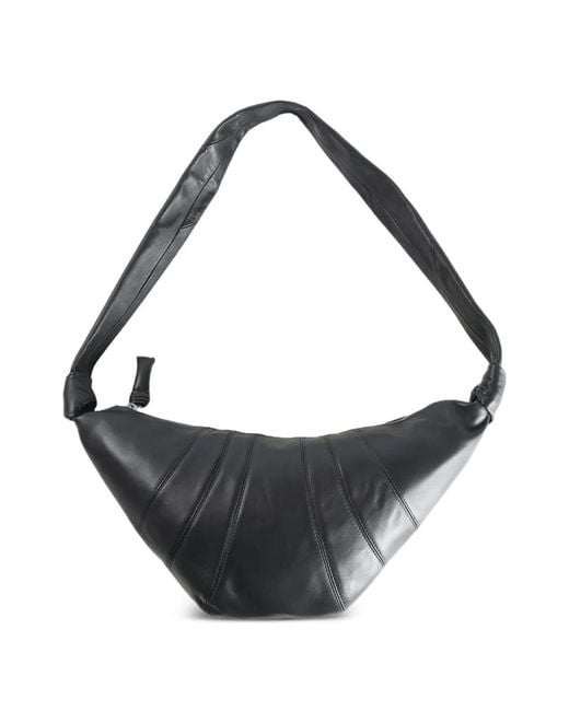 Lemaire Black Medium Croissant Tote Bag