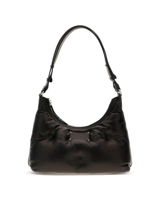 Maison Margiela Black Glam Slam Leather Shoulder Bag