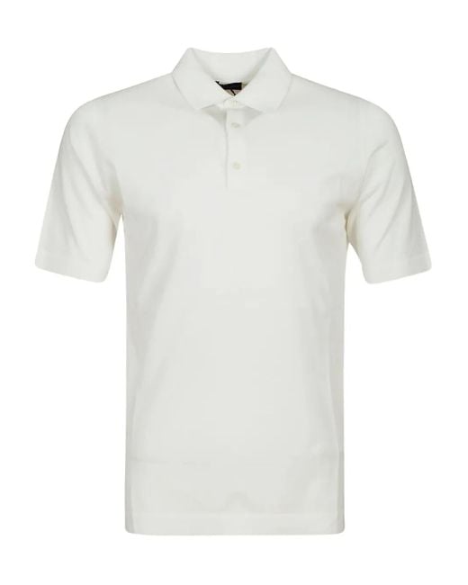 Alpha Industries Button-placket cotton polo shirt in White für Herren