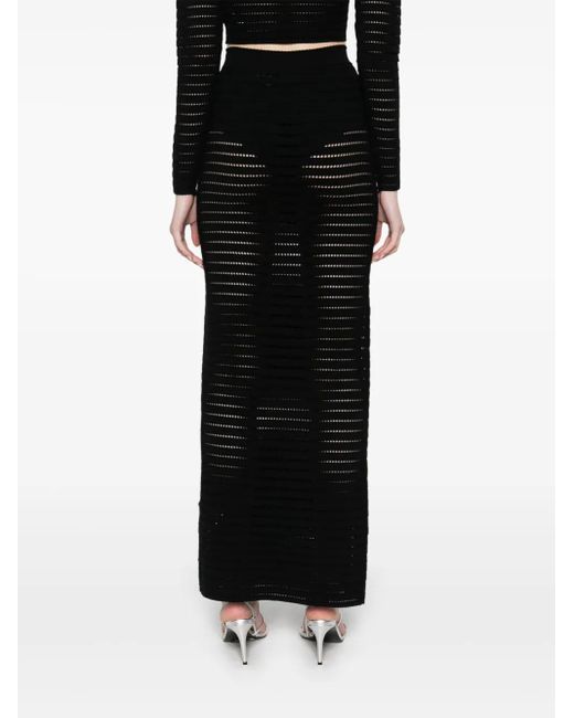 Elisabetta Franchi ポインテールニット スカート Black