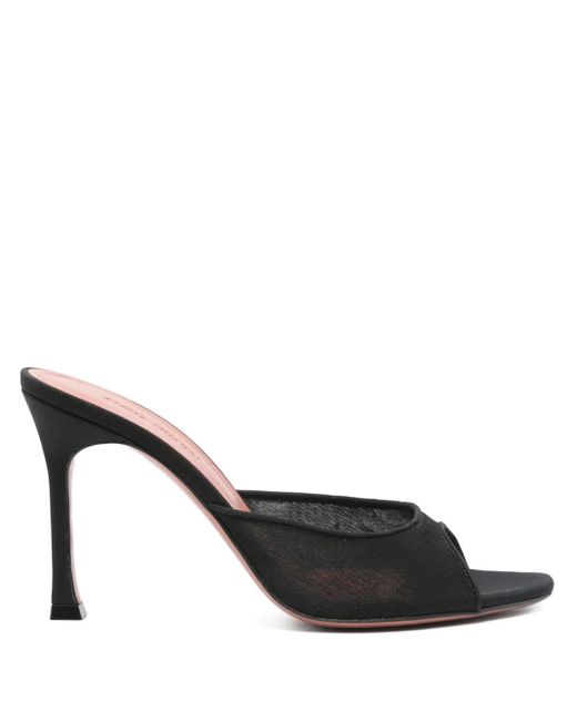 Sandales À Bout Ouvert 100 Mm AMINA MUADDI en coloris Black