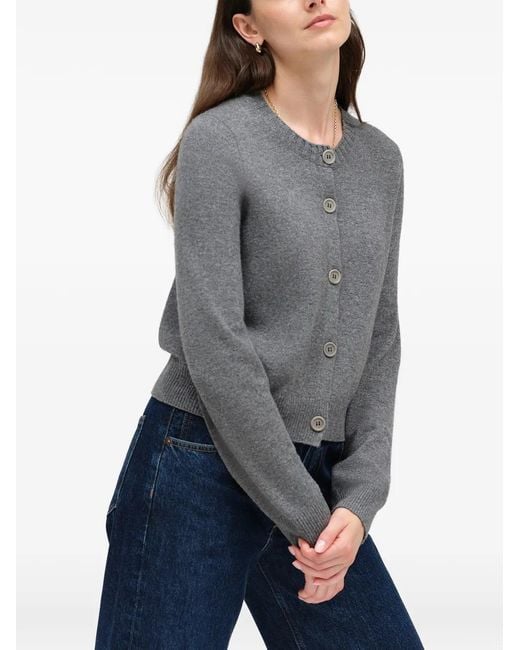 Chinti & Parker Gray Crew-Neck Cardigan
