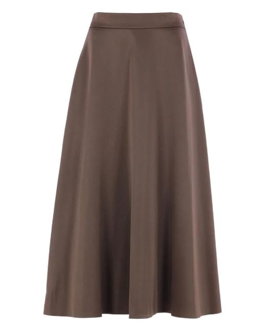 Brunello Cucinelli フレアスカート Brown
