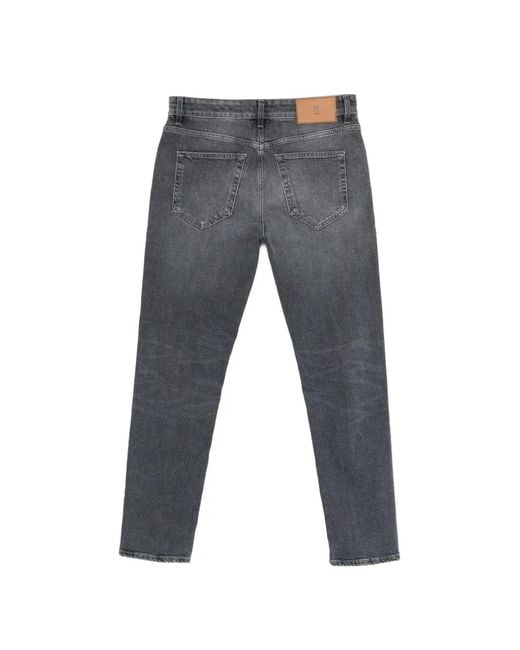 PT Torino Gray Buttoned Jeans for men