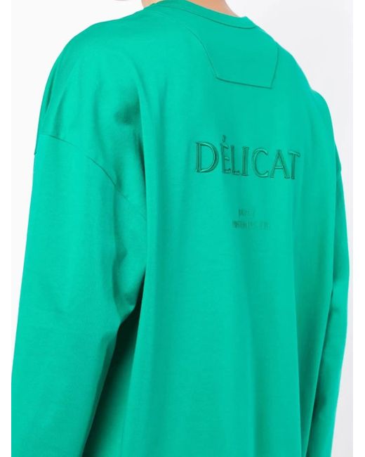 Juun.J Green Logo-Patch Sweatshirt for men