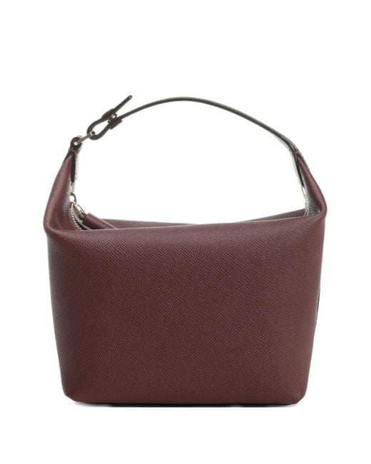 Valextra Purple Mochi Tote Bag