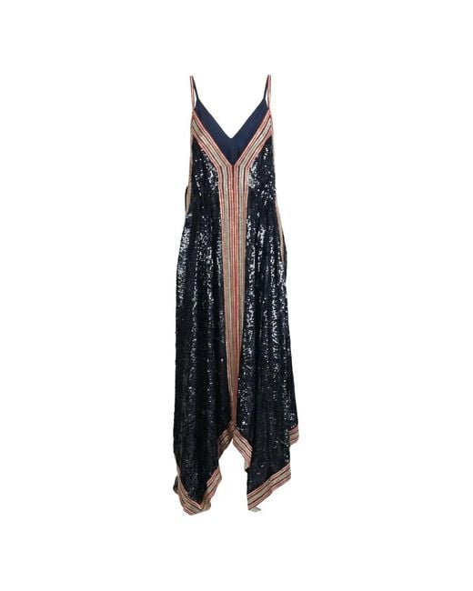 Valentino Garavani Black V-Neck Asymmetric Dress