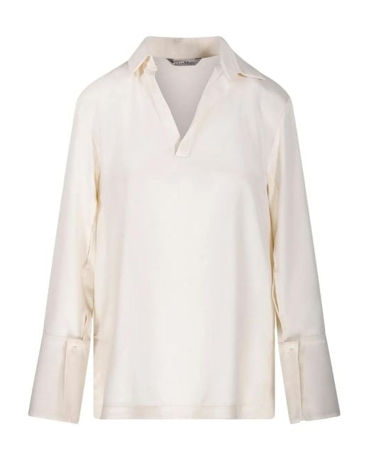 Max Mara White Dover Blouse