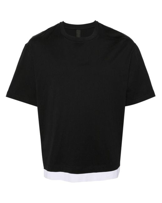 Neil Barrett Black Layered Cotton T-shirt for men