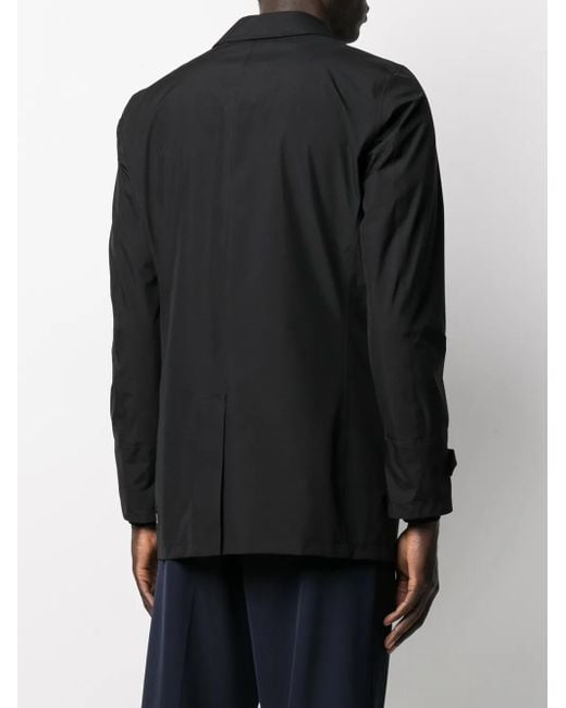 Herno Black Button-Up Shirt Jacket for men