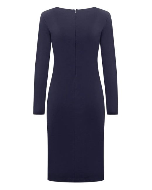 Emporio Armani Blue Asymmetric Dress
