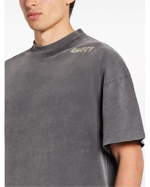 MOUTY Gray Fame Cotton T-shirt for men
