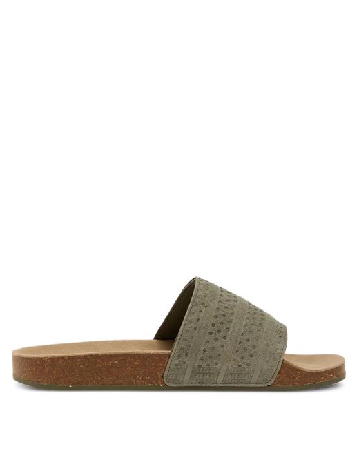 Adidas Brown Adilette Rs Suede Sandals for men