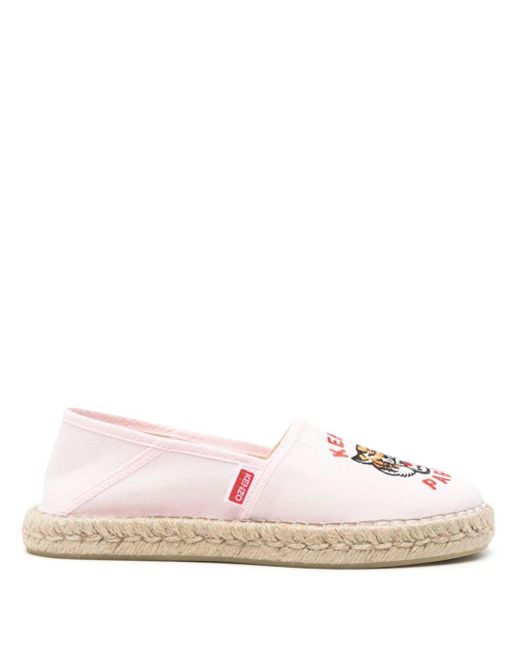 KENZO Pink Espadrille Slip-On Shoes