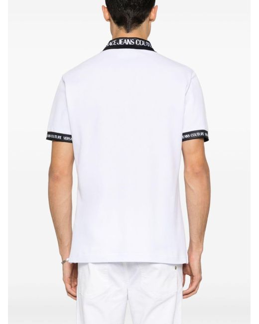 Versace Poloshirt mit Logo-Detail in White für Herren