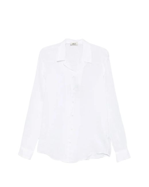 Altea White Herman Linen Shirt for men