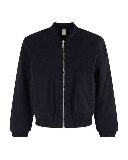 sunflower Blue Zip-Up Bomber Jacket for men