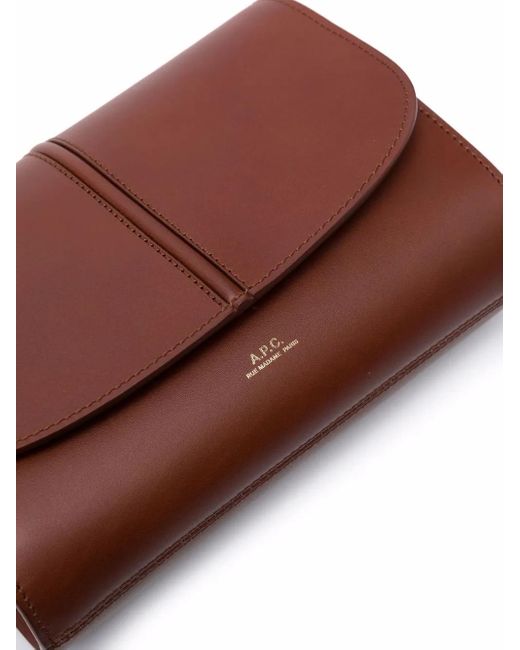 A.P.C. Brown Small Betty Horizon Crossbody Bag