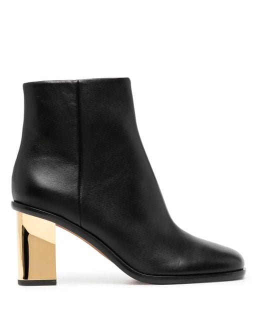 Chloé Black Sleek Leather Boots For
