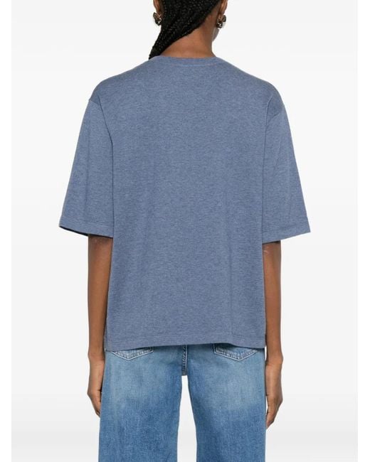 Bompard Blue Round-Neck T-Shirt