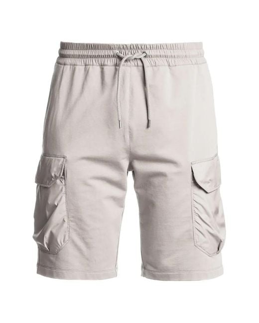Parajumpers White Boyce Drawstring Cargo Shorts for men