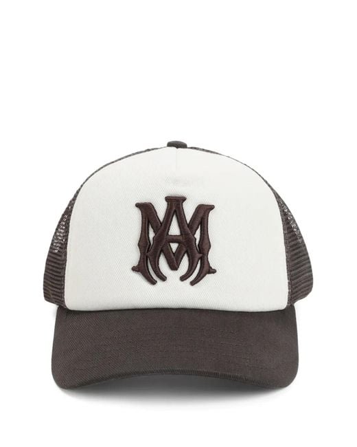 Amiri Gray Logo-Embroidered Baseball Cap for men