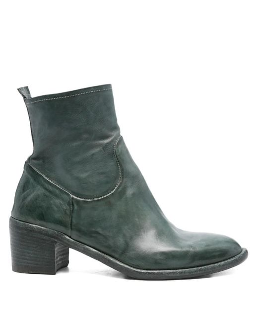 KING TARTUFOLI Green 60Mm Zip-Detail Block-Heel Boots