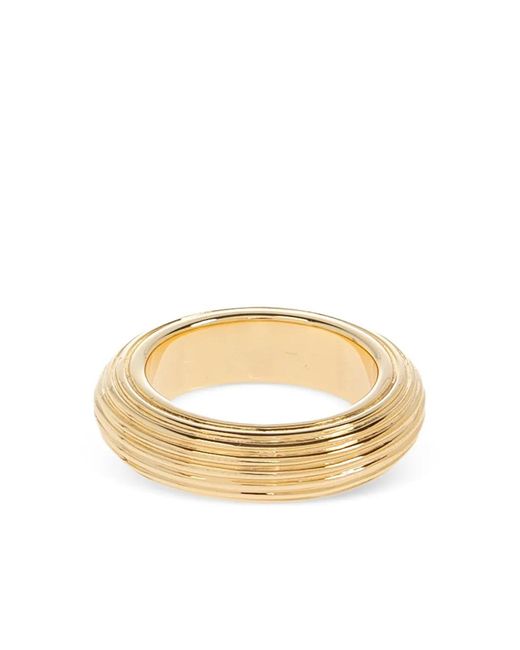 LIE STUDIO Metallic Gerippter Amelia Ring