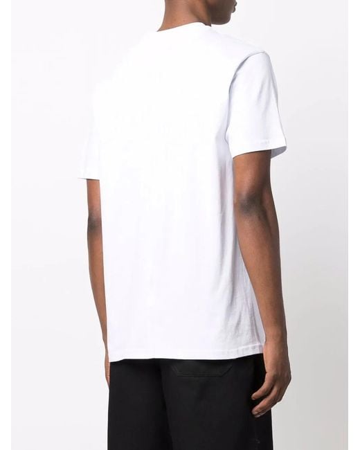Philipp Plein T-Shirt Met Ronde Hals En Print in het White
