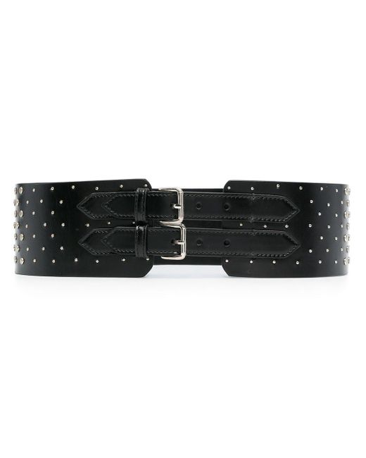 10 Corso Como Black Studded Leather Belt