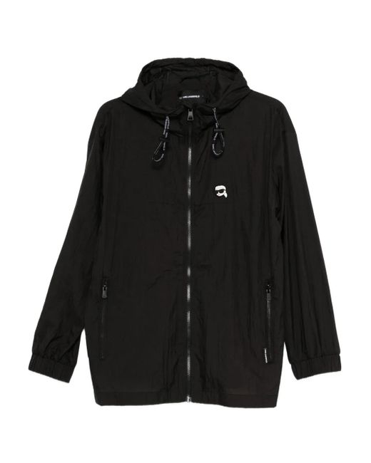 Karl Lagerfeld Karl フーデッドジャケット Black