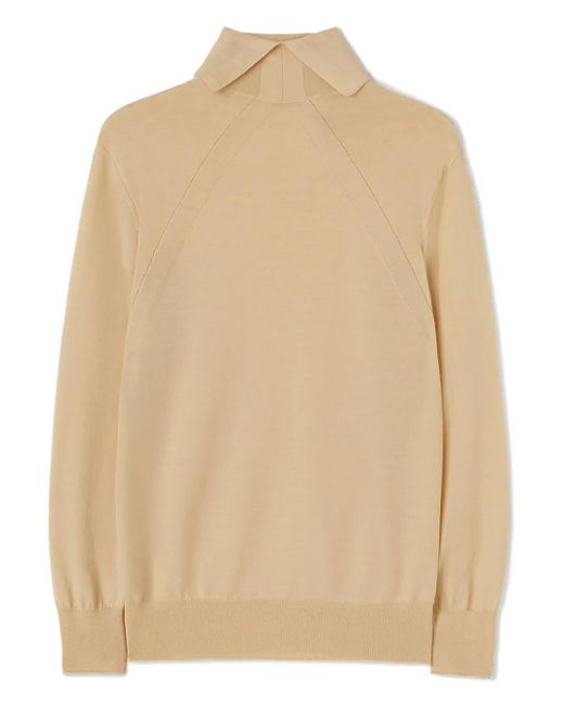 Jil Sander Natural Roll-Neck Wool Jumper