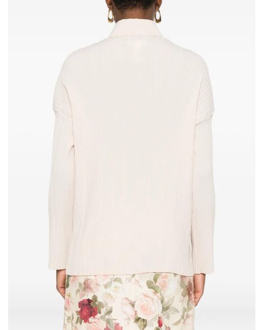 Camicia Con Orlo A Smerlo di Forte Forte in Natural