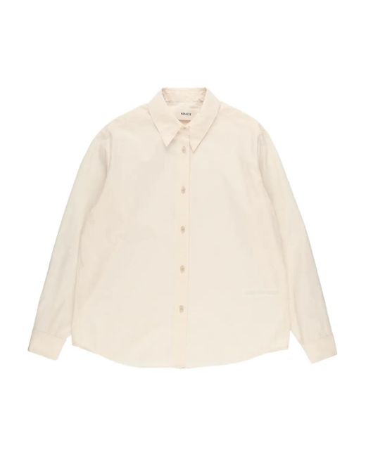 Khaite Natural Argo Button-Down Shirt