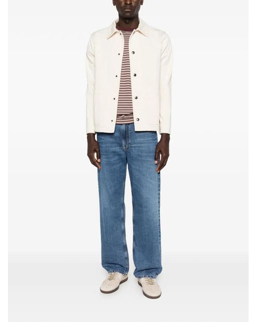 Aspesi White Buttoned Jacket for men